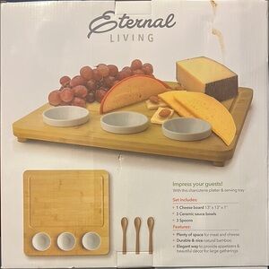 Jewel Eternal Brown and White Dining Serveware Set